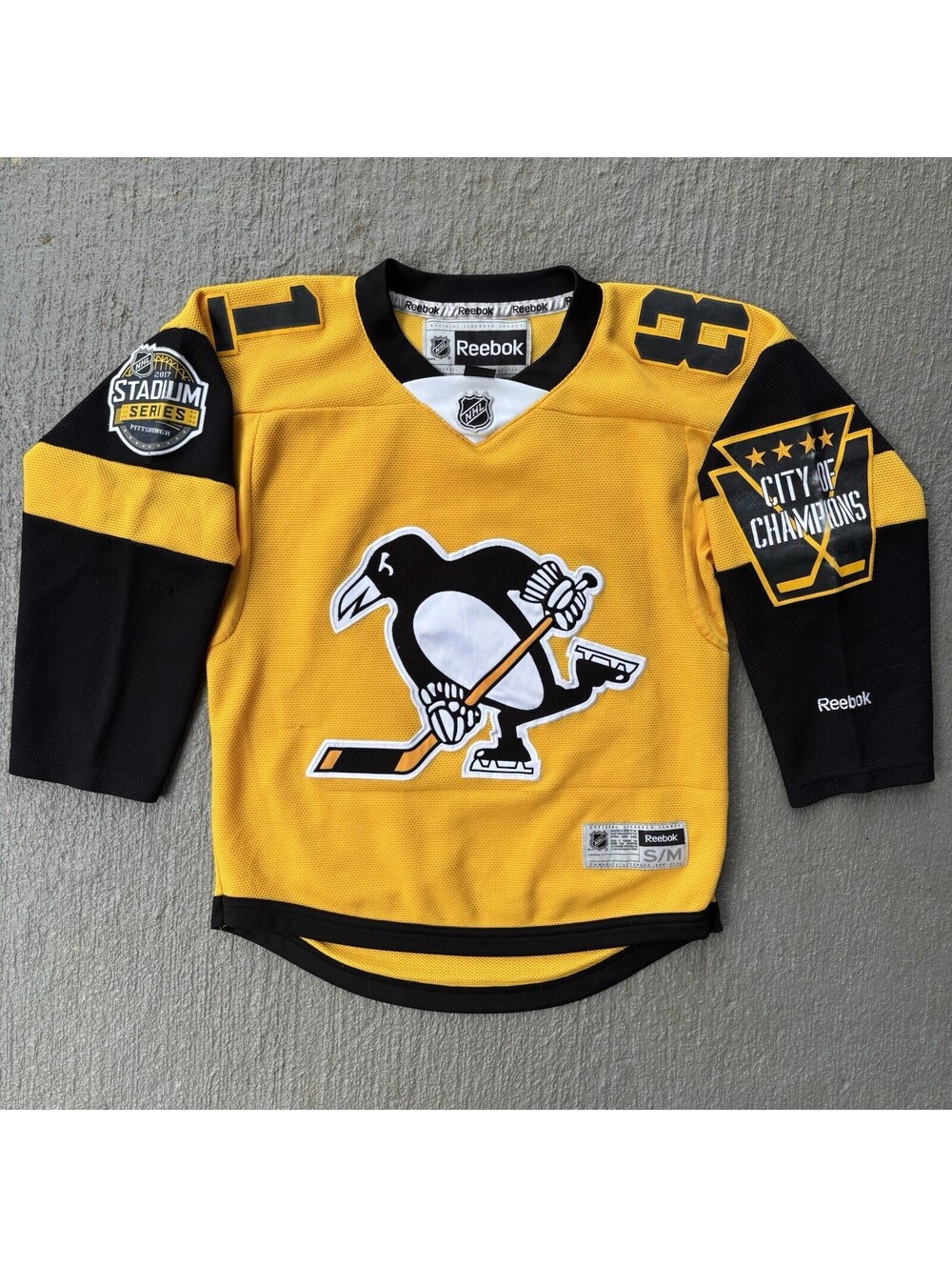 Pittsburgh Penguins 2017 Stadium Series Champions Phil Kessel Jersey YOUTH S/M